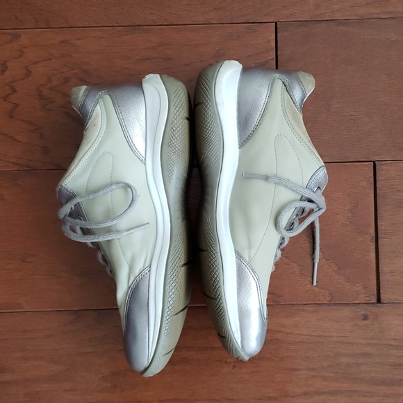 Prada Mint & Silver Sneakers - Picture 3 of 10